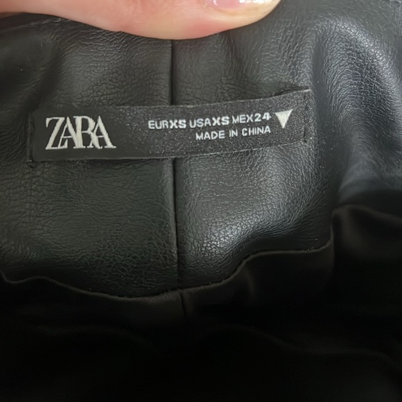 ZARA Fake Leather Maxi Dress - Picture 3 of 3